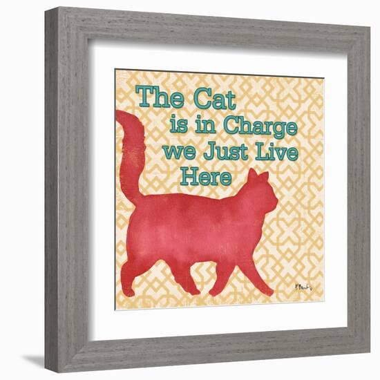 Patterned Pets Cat III-Paul Brent-Framed Art Print