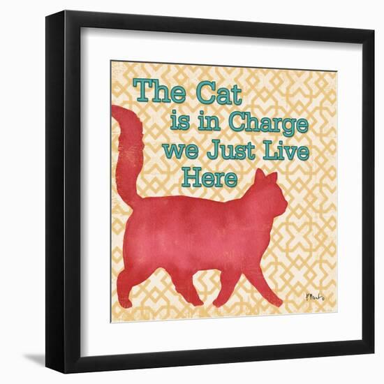 Patterned Pets Cat III-Paul Brent-Framed Art Print