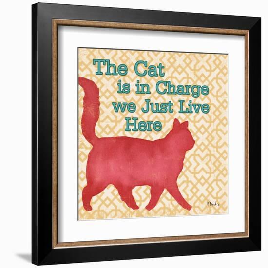 Patterned Pets Cat III-Paul Brent-Framed Art Print