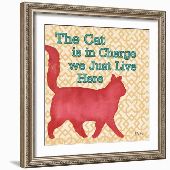 Patterned Pets Cat III-Paul Brent-Framed Art Print