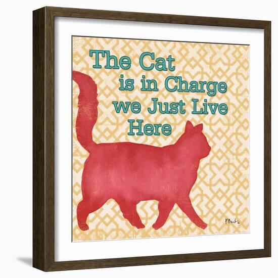 Patterned Pets Cat III-Paul Brent-Framed Art Print