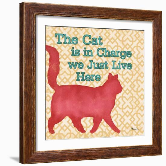 Patterned Pets Cat III-Paul Brent-Framed Art Print