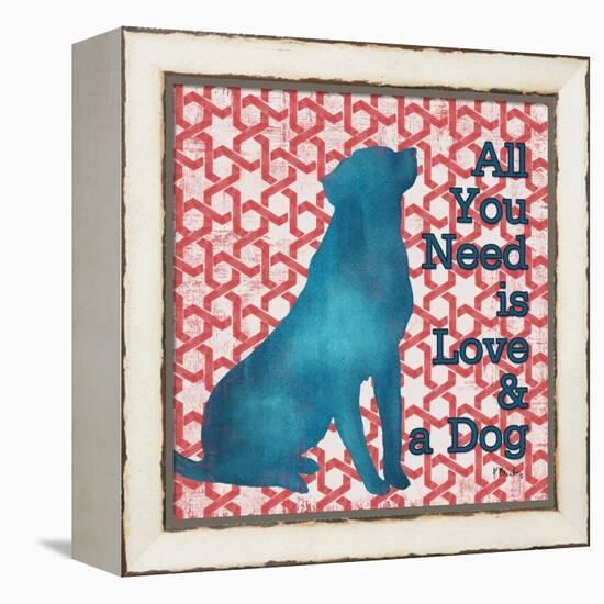 Patterned Pets Dog I-Paul Brent-Framed Stretched Canvas