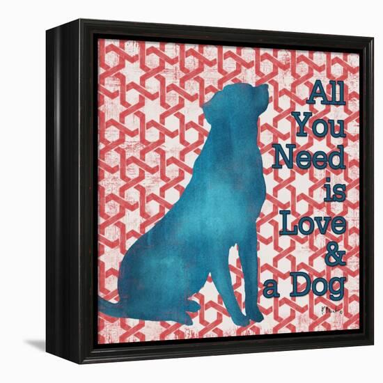 Patterned Pets Dog I-Paul Brent-Framed Stretched Canvas