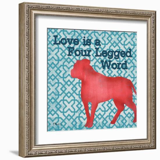 Patterned Pets Dog II-Paul Brent-Framed Art Print