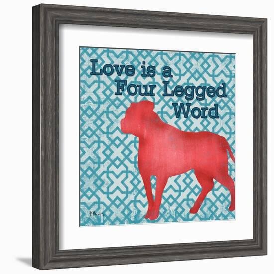 Patterned Pets Dog II-Paul Brent-Framed Art Print