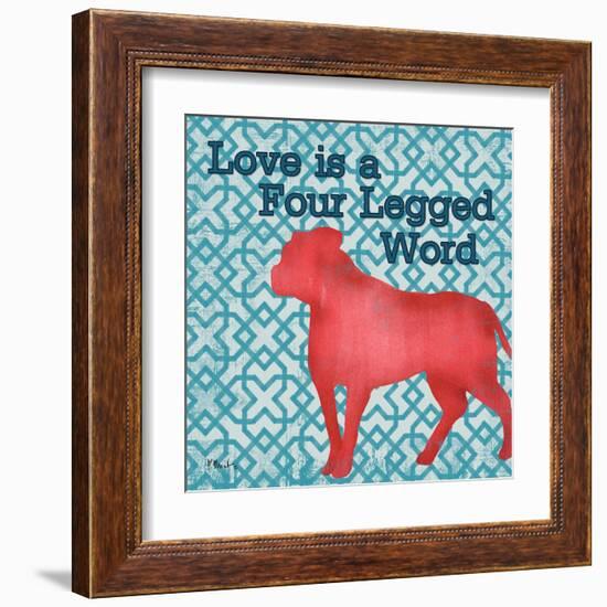 Patterned Pets Dog II-Paul Brent-Framed Art Print