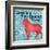 Patterned Pets Dog II-Paul Brent-Framed Art Print