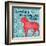 Patterned Pets Dog II-Paul Brent-Framed Art Print