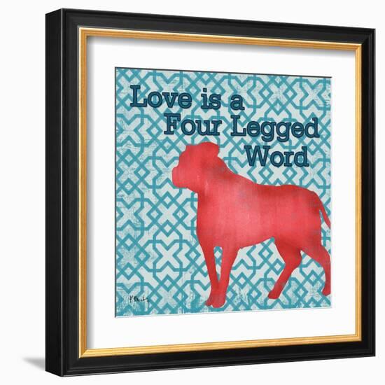 Patterned Pets Dog II-Paul Brent-Framed Art Print