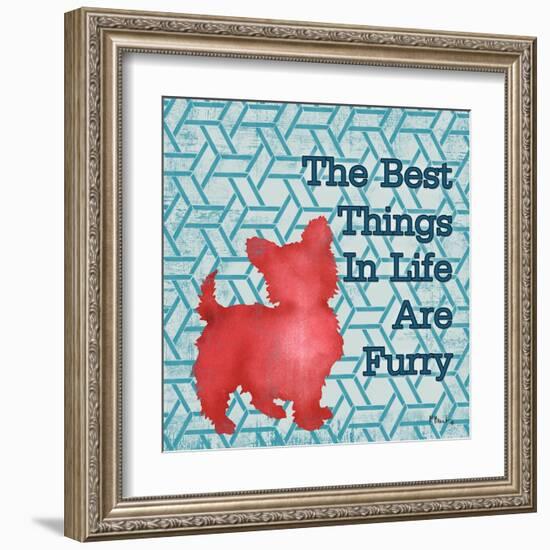 Patterned Pets Dog III-Paul Brent-Framed Art Print