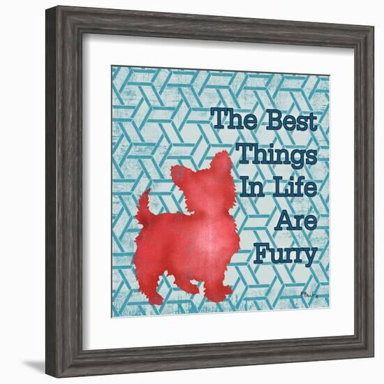 Patterned Pets Dog III-Paul Brent-Framed Art Print