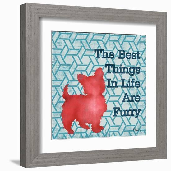 Patterned Pets Dog III-Paul Brent-Framed Art Print