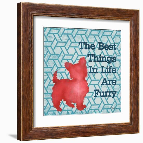 Patterned Pets Dog III-Paul Brent-Framed Art Print