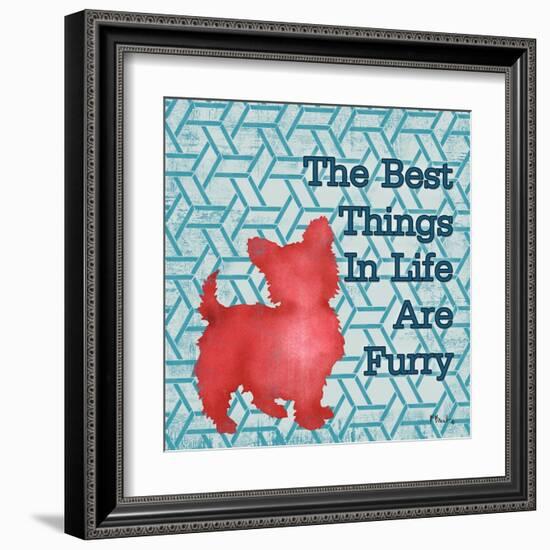 Patterned Pets Dog III-Paul Brent-Framed Art Print