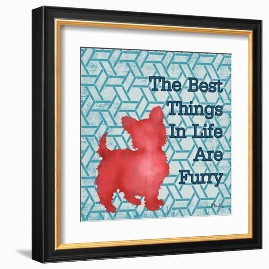 Patterned Pets Dog III-Paul Brent-Framed Art Print