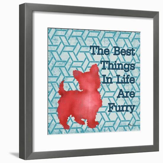 Patterned Pets Dog III-Paul Brent-Framed Art Print