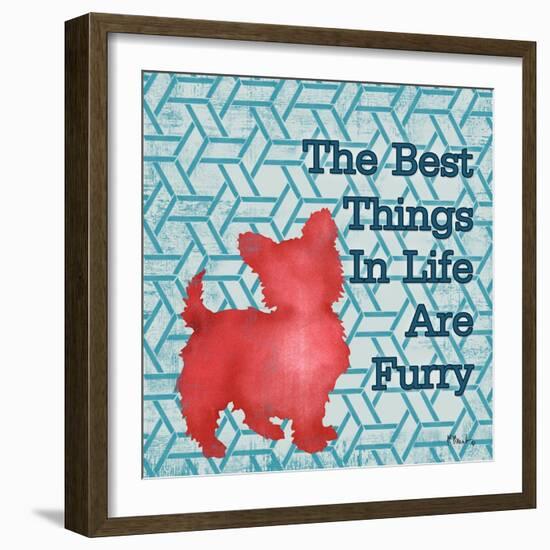 Patterned Pets Dog III-Paul Brent-Framed Art Print