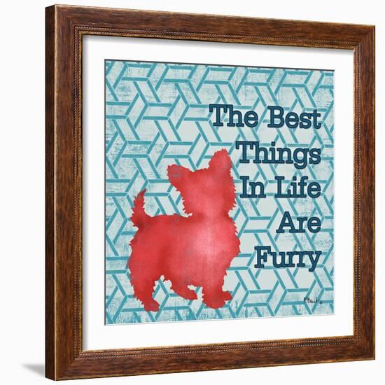 Patterned Pets Dog III-Paul Brent-Framed Art Print