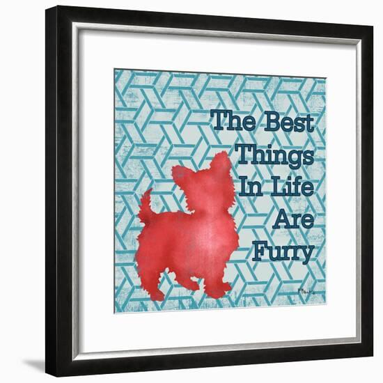 Patterned Pets Dog III-Paul Brent-Framed Art Print