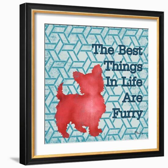 Patterned Pets Dog III-Paul Brent-Framed Art Print