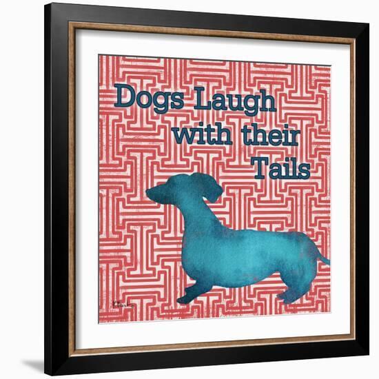 Patterned Pets Dog IV-Paul Brent-Framed Premium Giclee Print