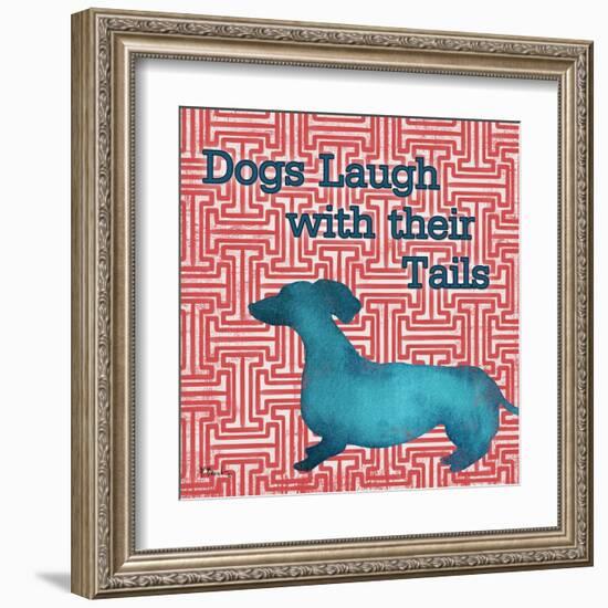 Patterned Pets Dog IV-Paul Brent-Framed Art Print