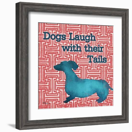 Patterned Pets Dog IV-Paul Brent-Framed Art Print