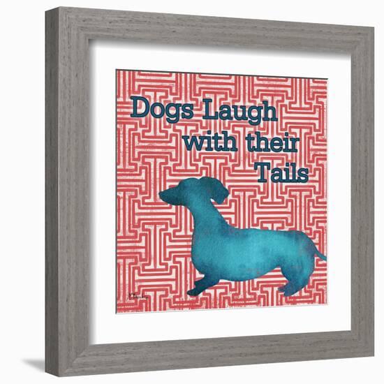 Patterned Pets Dog IV-Paul Brent-Framed Art Print