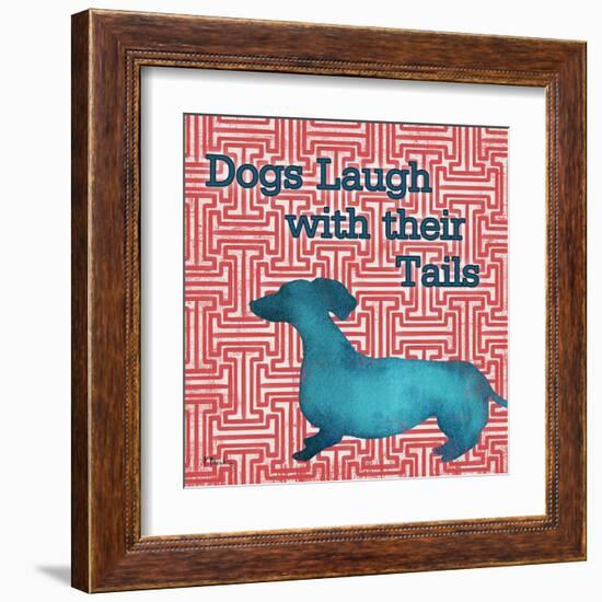 Patterned Pets Dog IV-Paul Brent-Framed Art Print