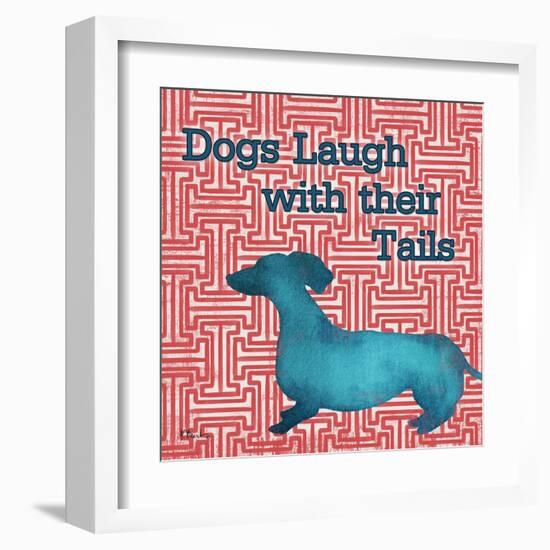 Patterned Pets Dog IV-Paul Brent-Framed Art Print