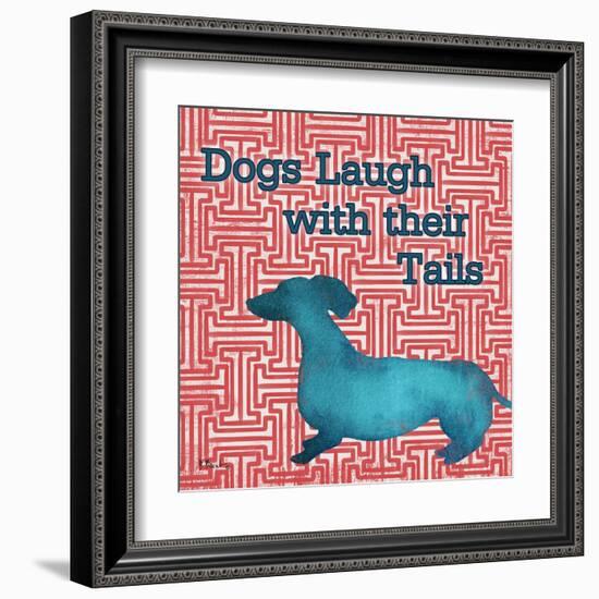 Patterned Pets Dog IV-Paul Brent-Framed Art Print