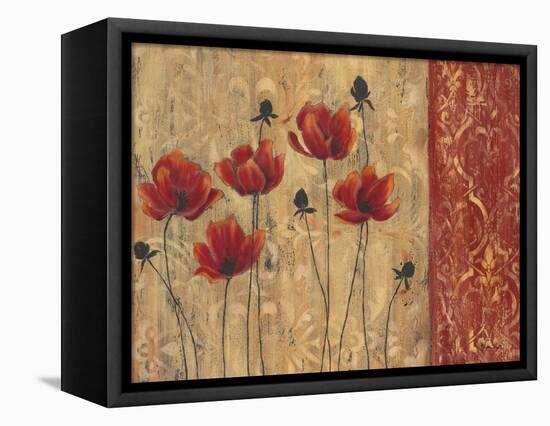 Patterned Poppy-Sandra Smith-Framed Stretched Canvas