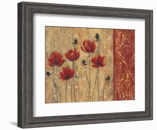 Patterned Poppy-Sandra Smith-Framed Art Print