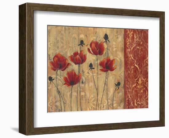 Patterned Poppy-Sandra Smith-Framed Art Print