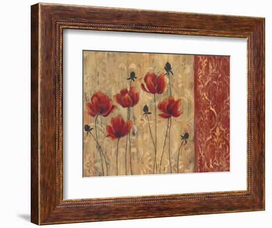 Patterned Poppy-Sandra Smith-Framed Art Print