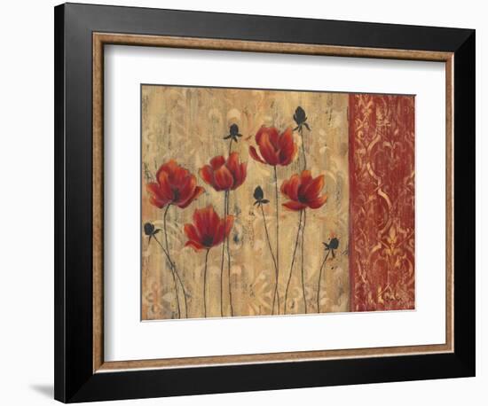 Patterned Poppy-Sandra Smith-Framed Art Print