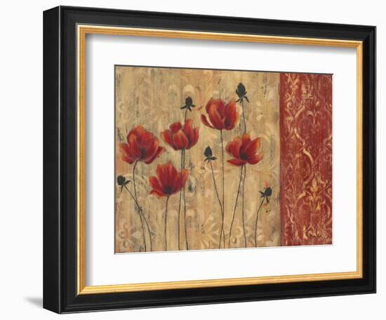 Patterned Poppy-Sandra Smith-Framed Art Print