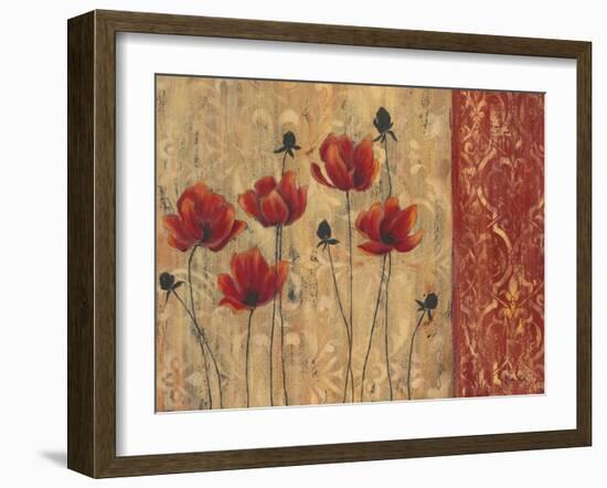 Patterned Poppy-Sandra Smith-Framed Art Print