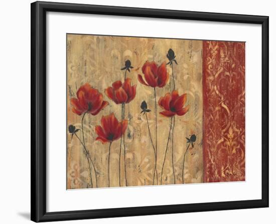 Patterned Poppy-Sandra Smith-Framed Art Print