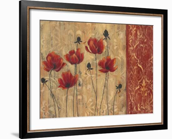 Patterned Poppy-Sandra Smith-Framed Art Print