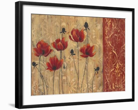 Patterned Poppy-Sandra Smith-Framed Art Print