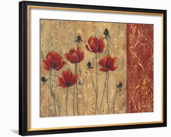 Patterned Poppy-Sandra Smith-Framed Art Print