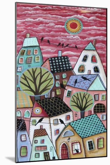 Patterned Roofs-Karla Gerard-Mounted Giclee Print