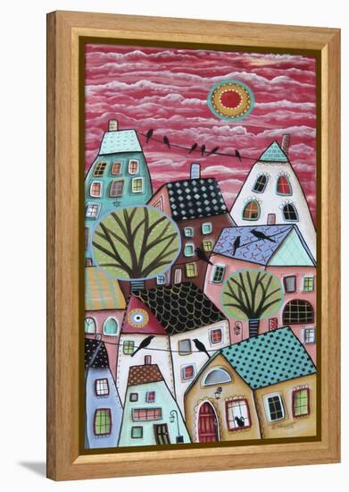 Patterned Roofs-Karla Gerard-Framed Premier Image Canvas