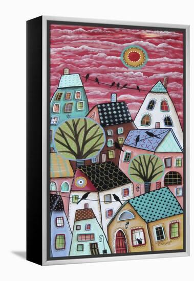 Patterned Roofs-Karla Gerard-Framed Premier Image Canvas