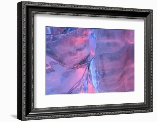 Patterns and textures of ice blocks near Fairbanks, Alaska, USA-Stuart Westmorland-Framed Photographic Print