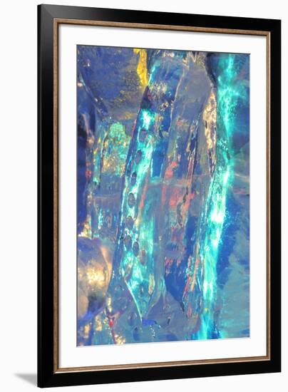 Patterns and textures of ice blocks near Fairbanks, Alaska, USA-Stuart Westmorland-Framed Photographic Print