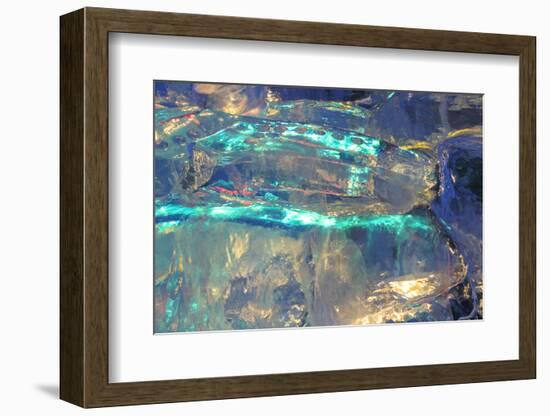 Patterns and textures of ice blocks near Fairbanks, Alaska, USA-Stuart Westmorland-Framed Photographic Print