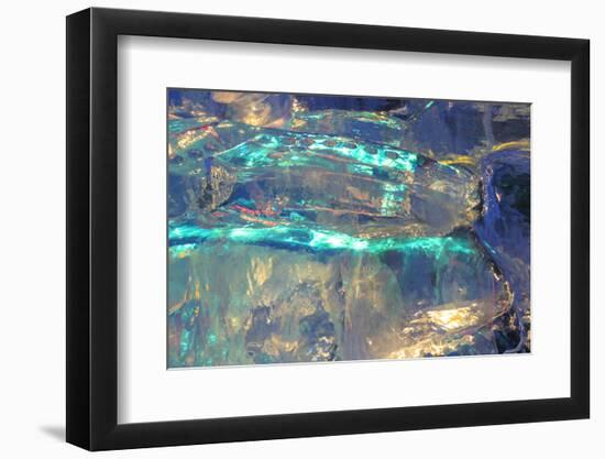 Patterns and textures of ice blocks near Fairbanks, Alaska, USA-Stuart Westmorland-Framed Photographic Print